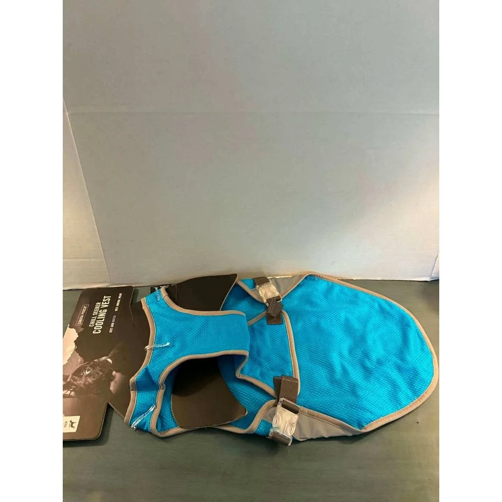 Canada Pooch Chill Seeker Cooling Vest Dog Size 18 Blue Evaporative Mesh‎